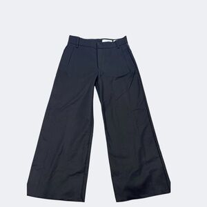 CH. Chapter Pants Women 28 Black Wide‎ Leg Button Fly V-Vent Hipster StreetWear